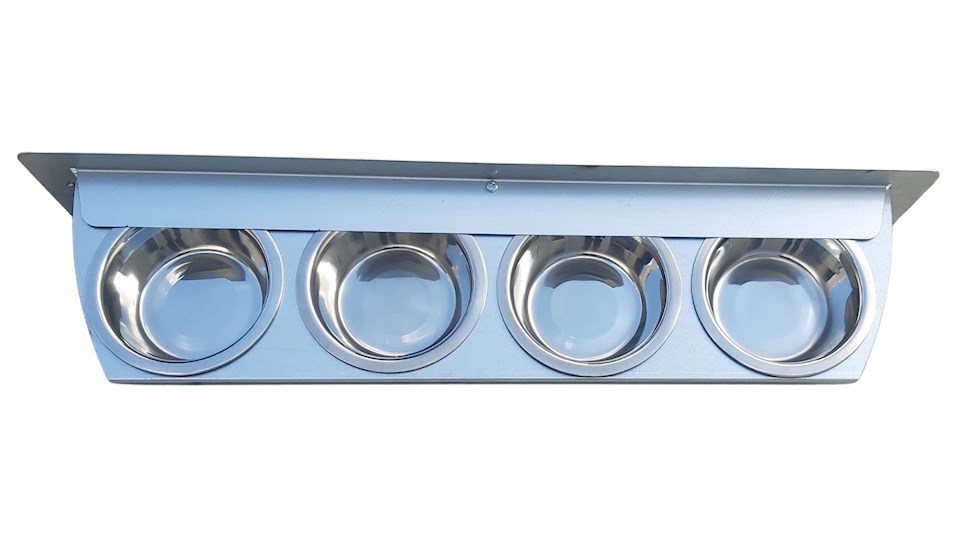 Krmný otočný pult se čtyřmi miskami (Čtyřmiska - standard)