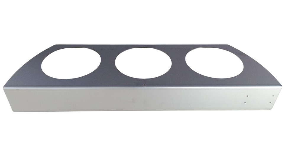 Nerezová základna pro 3 misky