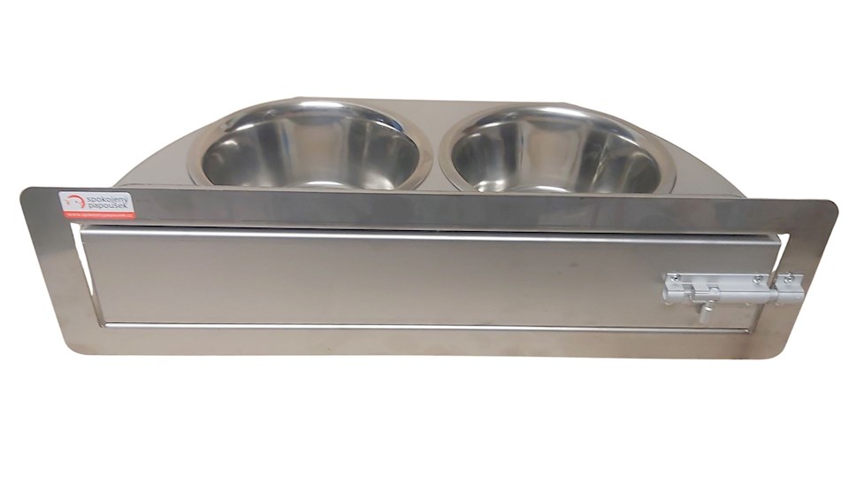 Otočný pult se dvěma miskami (Dvoumiska - MAXI NEREZ)