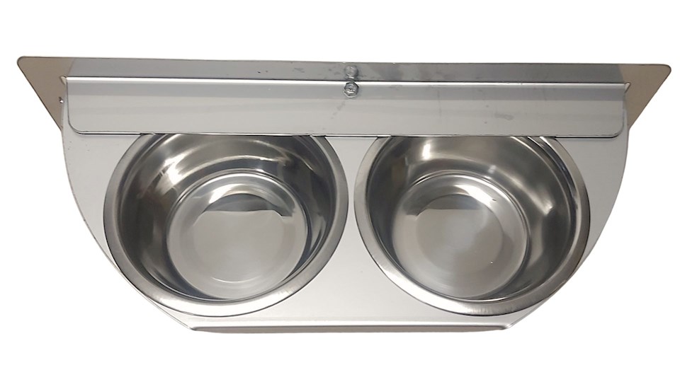 Otočný pult se dvěma miskami (Dvoumiska - MAXI NEREZ)