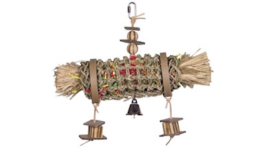 Aktivní hračka pro papoušky mořská řasa cylindr 29 x 33 cm