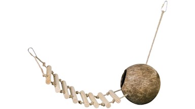 Kokosový domek s žebříkem 65 cm