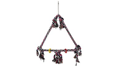 Houpačka BJ barevná s provazy 70x46 cm