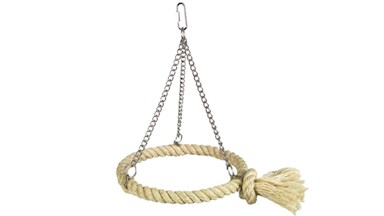 Závěsný sisalový kruh 24x18cm