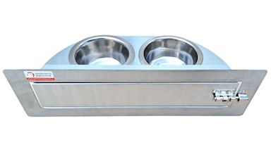 Krmný otočný pult se dvěma miskami (Dvoumiska - MINI)